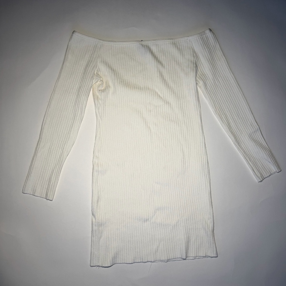 Forever 21 Off-Shoulder White Mini Dress